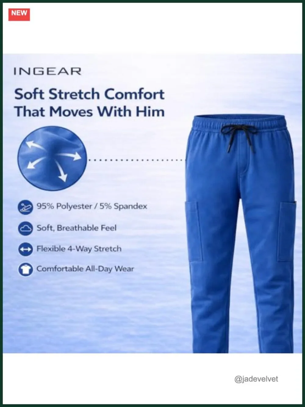 Boys School Uniform Pants Soft Stretch Dress Pants with Elastic Waist
